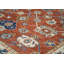 Tapis transitionnel Oushak en laine noué à la main de 9 pi 3 po x 12 pi 3 po ivoire