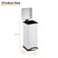 8 Gallon Kitchen Trash Can, Stainless Steel Step Bin with Soft-Close Lid & Removable Bucket