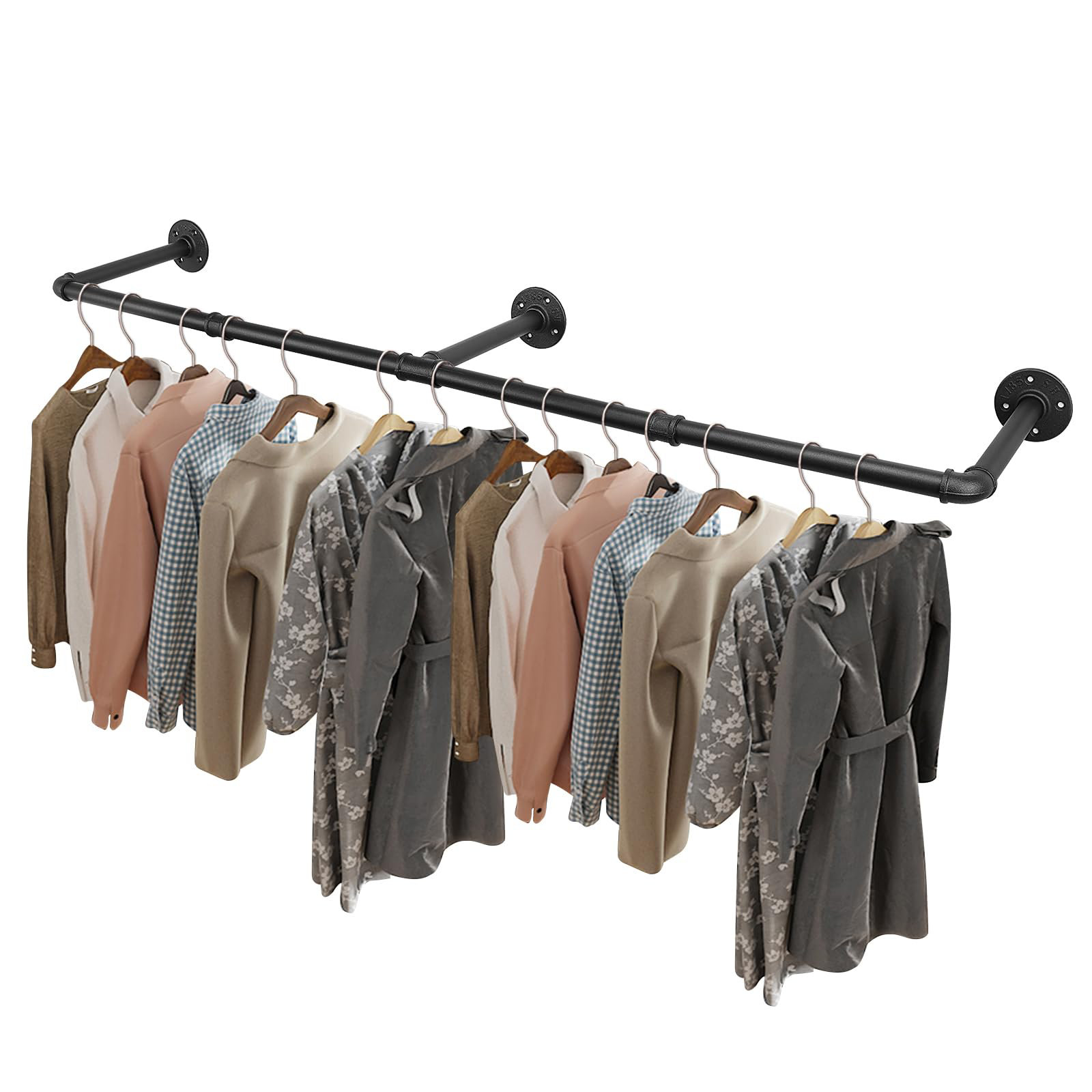 Williston Forge 50 Inch Industrial Pipe Clothes Rack | Wayfair