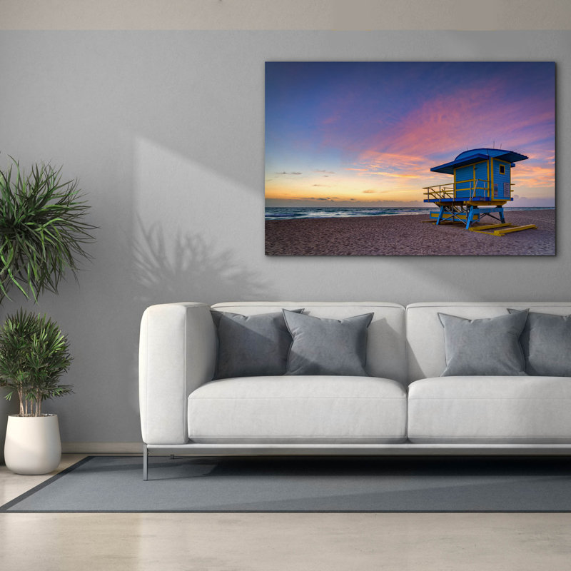 Toile épique «South Beach Sunrise» par Rick Berk, 60 po x 40 po