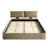 King Size Cloud Bed Frame With Oversized Padded Movable Headboard, Upholstered Bed With Round Corner-502993192