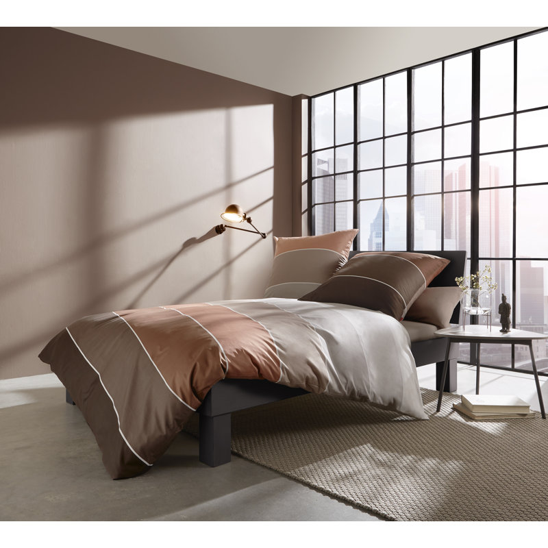 Cotton 2 Piece Duver Cover Set, Single, Chocolate Brown