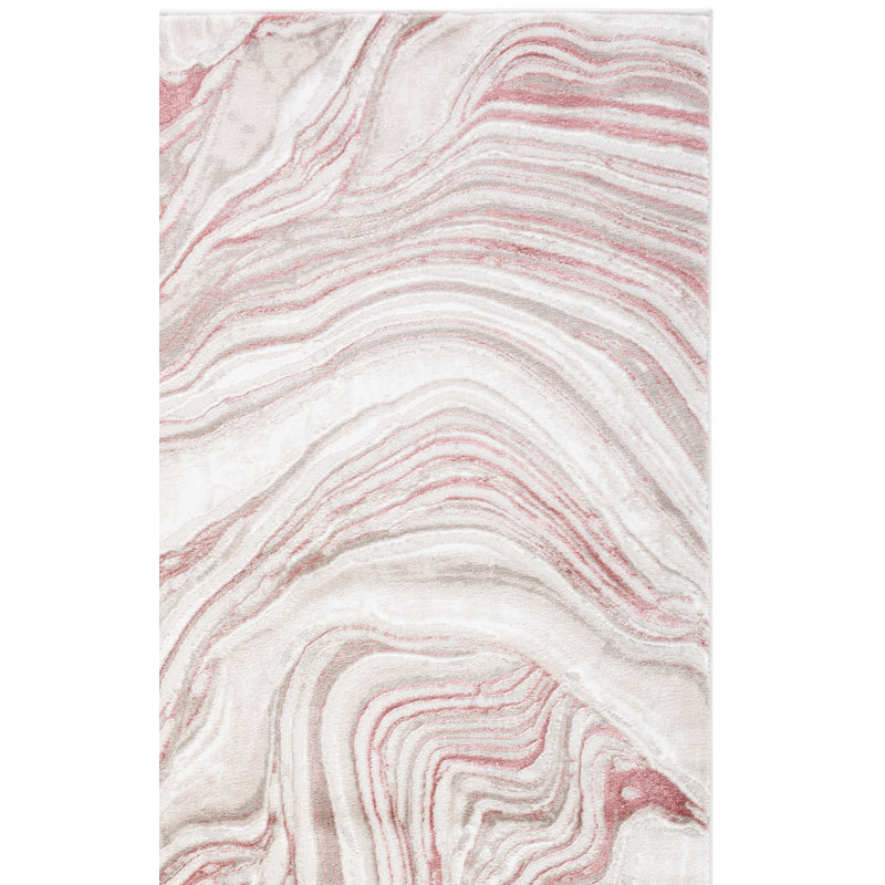 Abstract Machine Woven Stain-Resistant Area Rug, Rectangle 9' x 12'