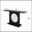 Modern Black Console Table With Gold Accent, Decorative Entryway Table,56In Wood Console Table, Narrow Sofa Table For Entrance, Living Room, Hallway