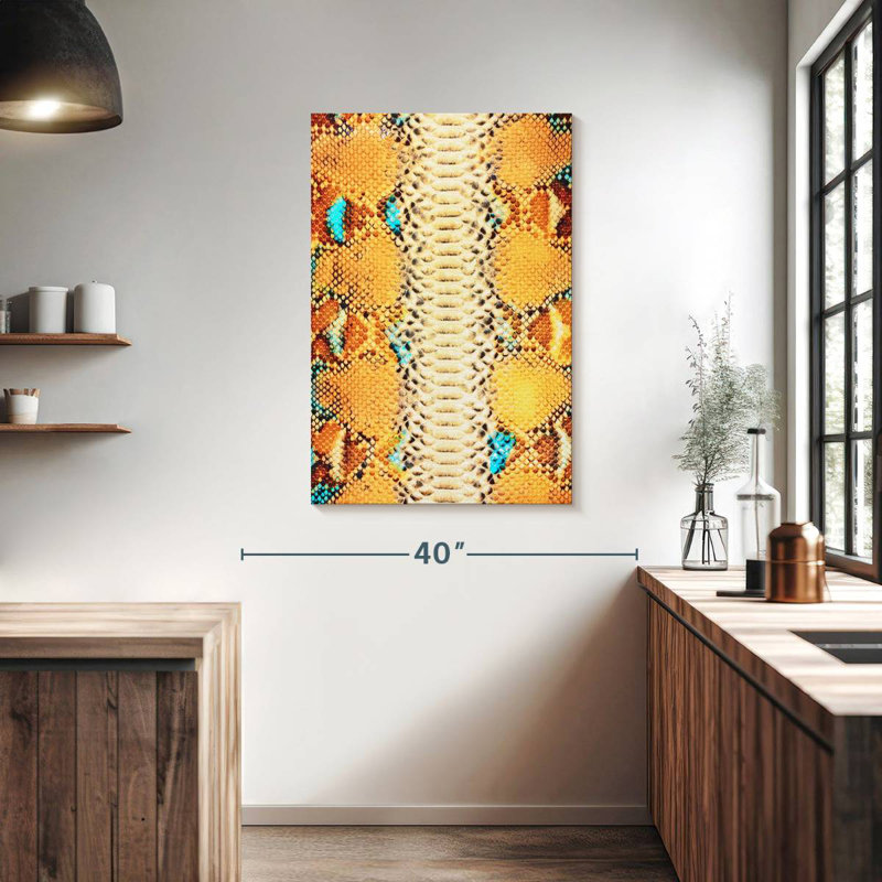 Brampt Python Snake Skin, 39" H x 26" W