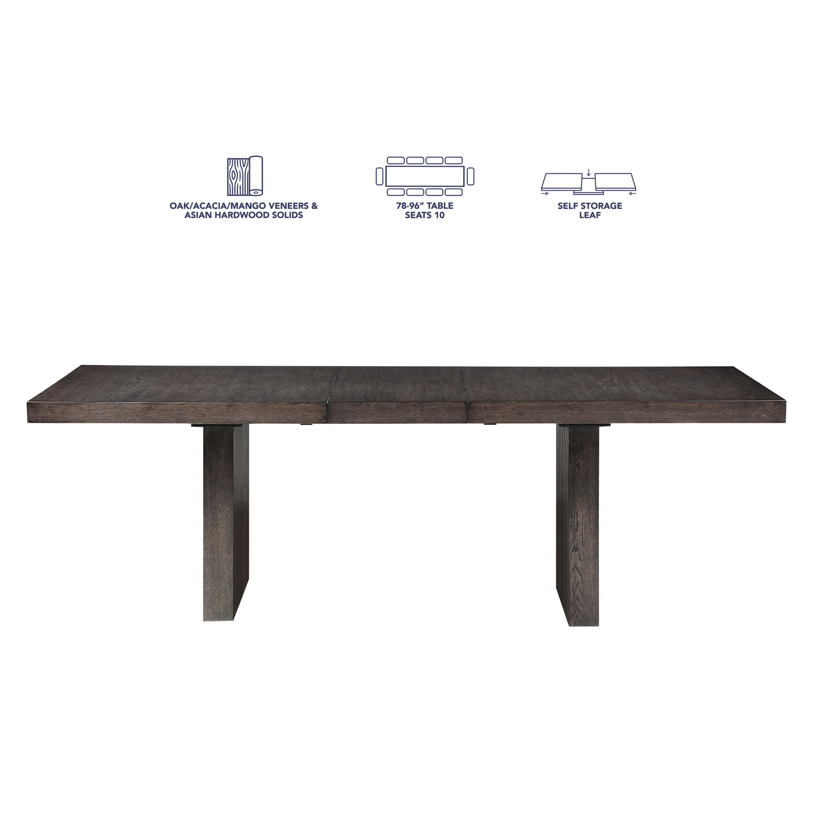 Regan 78-96" Extendable Dining Table