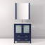 Meuble-lavabo de salle de bain 30 po X P 18,25 po D, plateau en céramique blanche, ensemble de robinet et Miroir-629753202