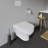 Duravit No.1 1.28 GPF (Water Efficient) Elongated Wall Mounted Toilet with High Efficiency Flush (Seat Not Included)