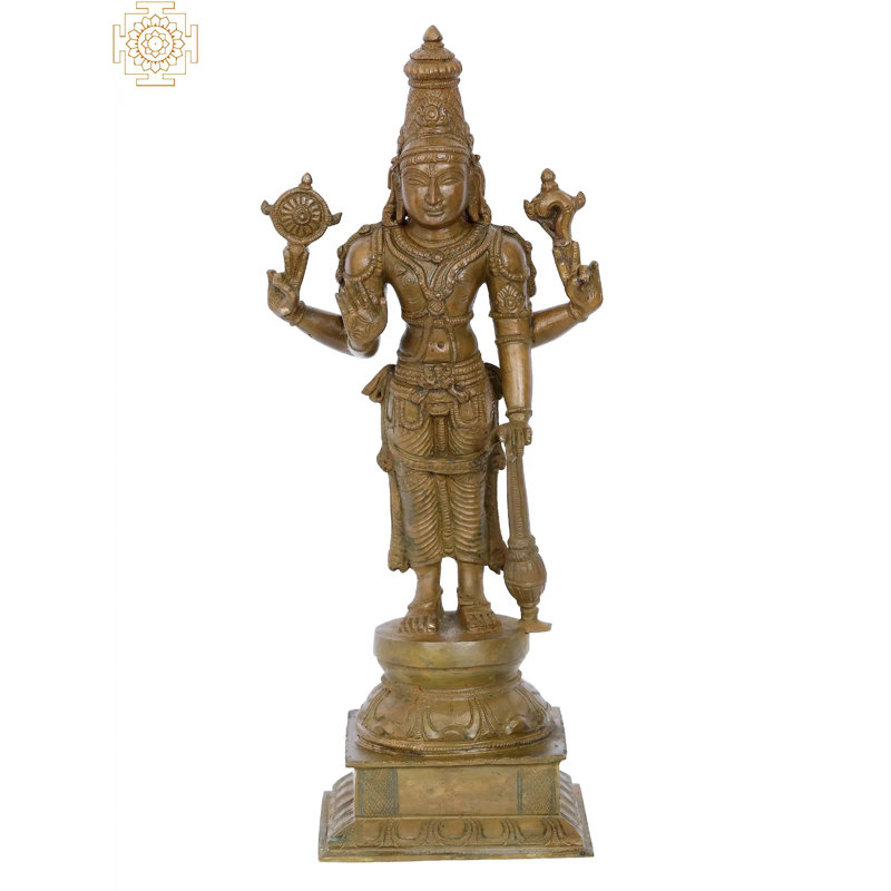 Figurine debout Vishnu Madhuchista Vidhana debout
