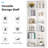 Narrow 12-Cube Modern Vertical Or Horizontal Bookcase Storage