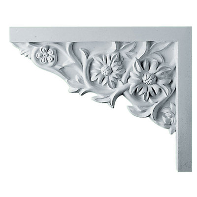 Floral Small Stair Bracket, Left