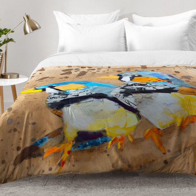 Elizabeth St Hilaire Modern & Contemporary Polyester Comforter, Twin XL Comforter + 1 Standard Sham
