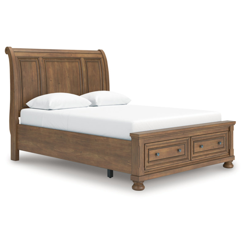 Grand lit-bateau avec rangement Jayde, Grand lit