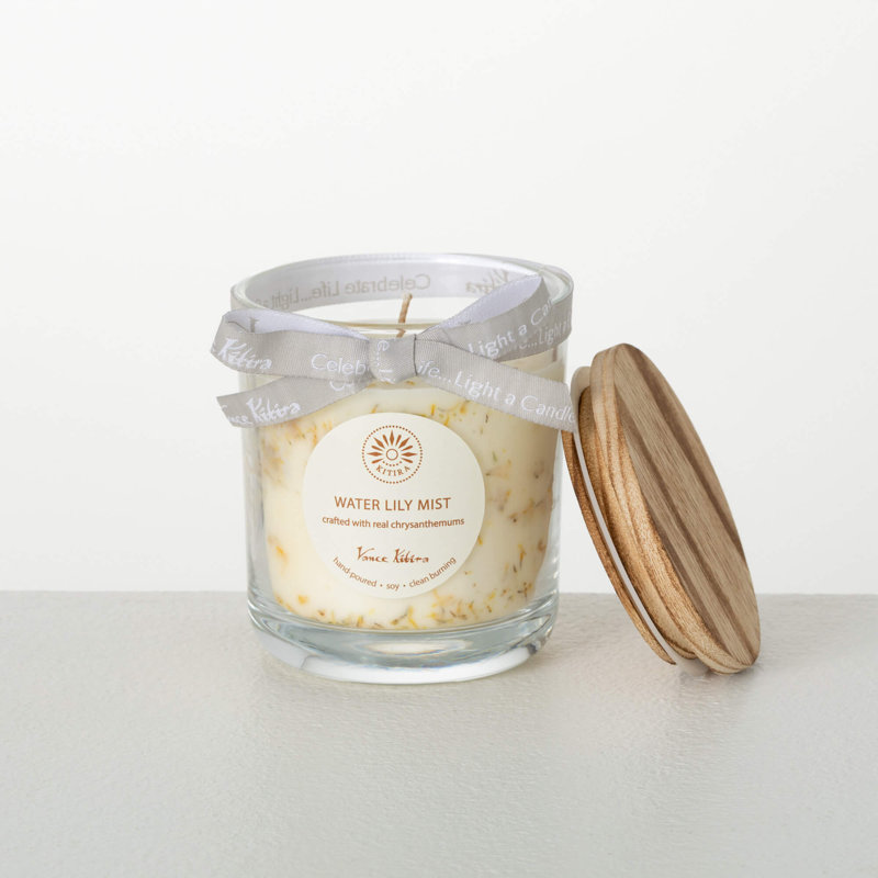 Bougie parfumée nénuphar et mousse, 9,17 oz