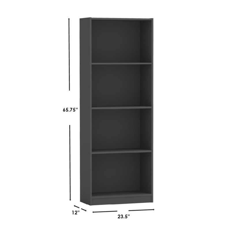 Bibliothèque à cubes H 65,75 "Hardt, Gris, H 65,75 po x l 12 po x P 23,60 po