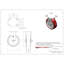 Ensemble de roulettes 6 po en poly sur aluminium avec roulements à rouleaux 2 freins 2 rigides SCC | SCC-30CS620-PAR-TLB-2-R620-2