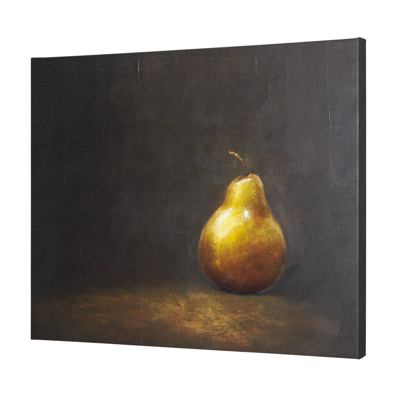 Toile texturée «Lonely Pear a Hand», Lonely Pear, 50.0L x 3.0W x 40.0H