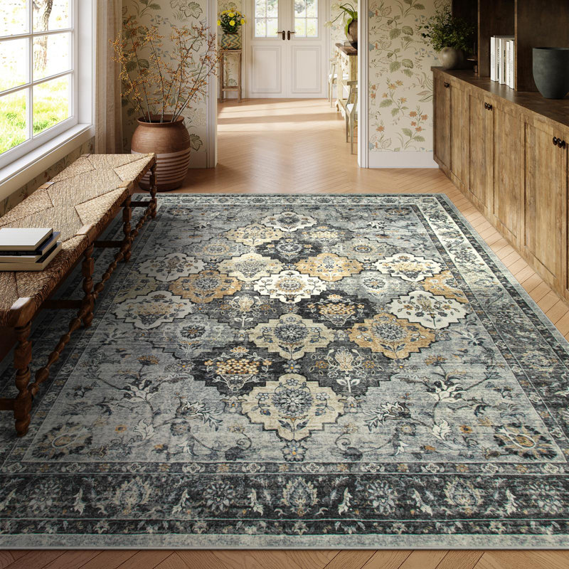 Tapis moelleux antidérapant Violia, Rectangulaire 8 pi x 10 pi