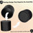 Nesting Coffee Table Set Of 2, Modern Round Coffee Table With Non-Slip Feet, Wood Side Table For Living Room, Bedroom, Office, Balcony, Terrace,Small Space, No Assembling, Matte Black