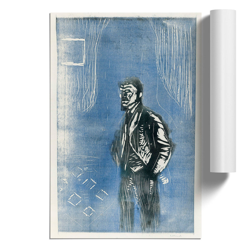 Self Portrait by Edvard Munch - Frameless Print, 59cm H x 42cm W x 0.1cm D