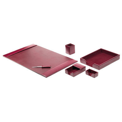 Jovie Leather Desk Organizer Set