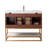 Mahon 42'' Free Standing Single Bathroom Vanity with Cultured Marble Top-551895181-551876675