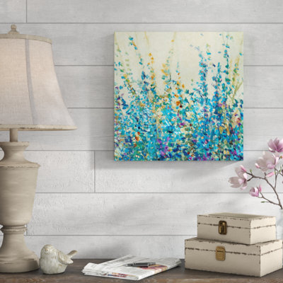 Tiny Blue Buds - Print on Canvas
