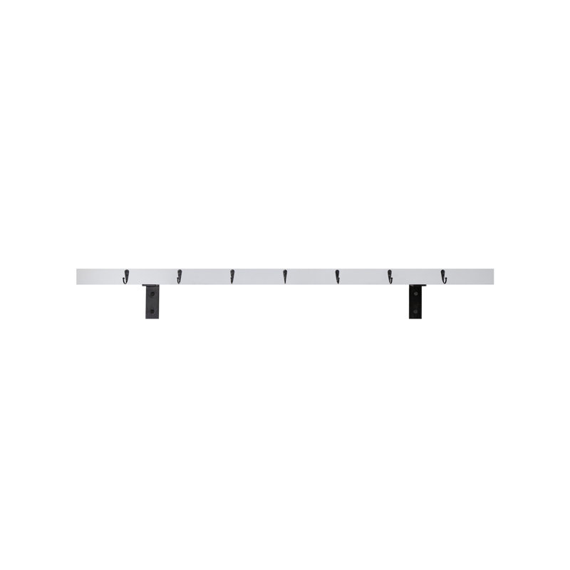 Rayne Plate Display Shelves With Hooks, 48/3/2, White