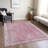 Machine Washable Indoor/Outdoor Xhevrie Pink Rug-2093318146