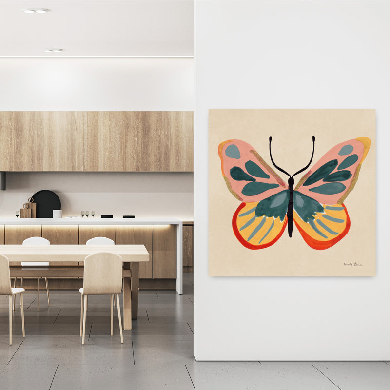«Fluttering I Contemporary Butterfly Art», H 48 po x l 48 po