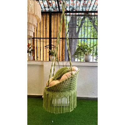Balancelle avec coussin vert Lacosta