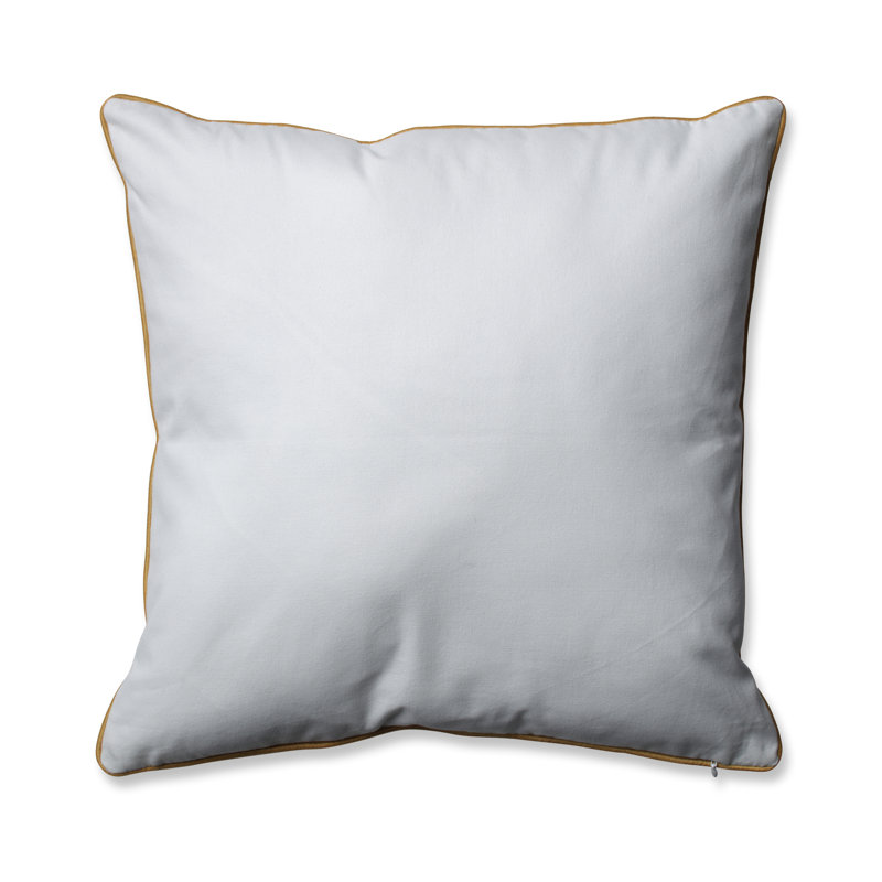 Coussin en coton Olivia, Jaune