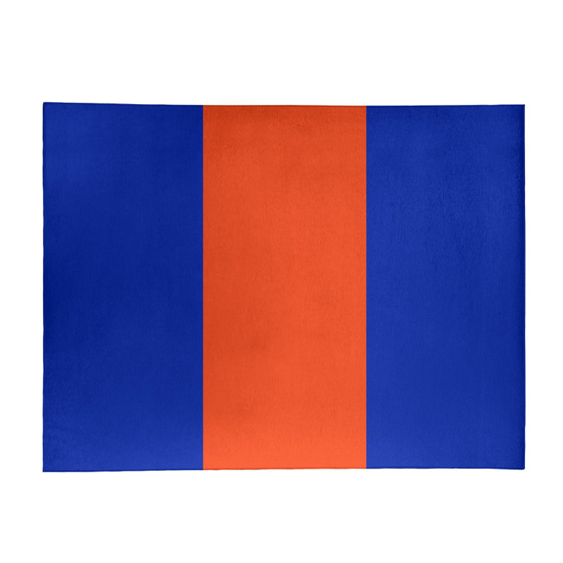 Tapis bleu/orange area, Rectangle 4 pi x 6 pi