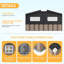 Remise de rangement 8 pi x 10 pi pour outils de jardin en métal