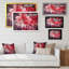 " Abstract Vivid Red Flower Bouquet "-1096645129-1096645130