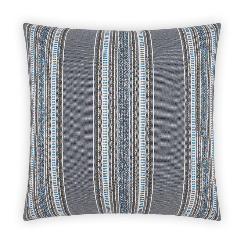 Larsen Pillow Cover & Insert, Indigo, Square 20"