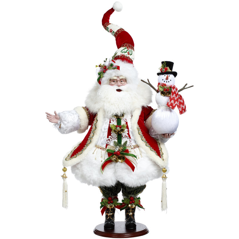 Santa Building Snowman - 25.5 Inches