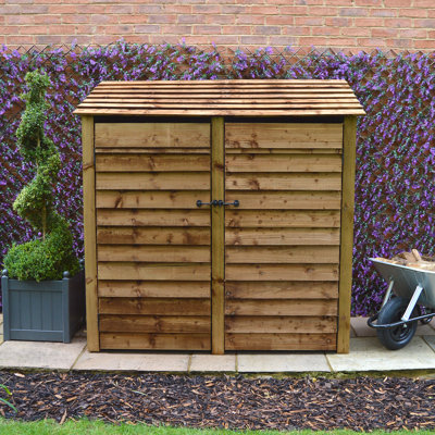 Troutdale 180cm W x 80cm D Solid Wood Log Store