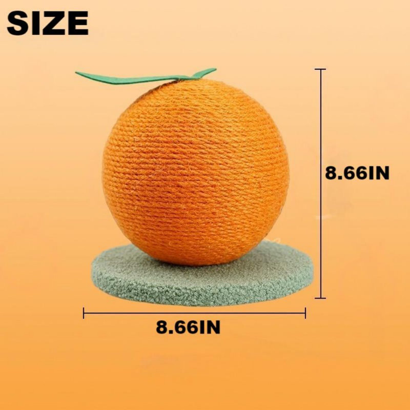 Grattoir en forme de fruit résistant à l'usure pour chat en sisal