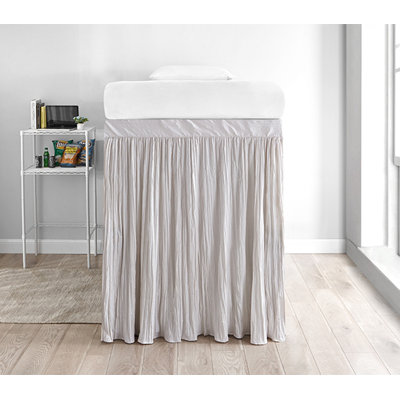 Crinkle Extended Dorm 60" Panel Bed Skirt
