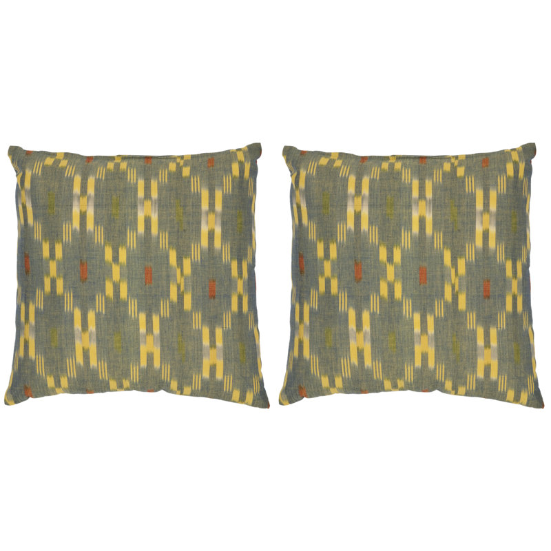 Coussin décoratif en coton Saftler, 18 po