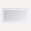 AQUADOM Daytona l 96 po x H 36 po x P 1 po, miroir mural pour salle de bain avec 3 lumières de température de couleur, commande tactile, gradateur et désembueur, horloge numérique-92476561