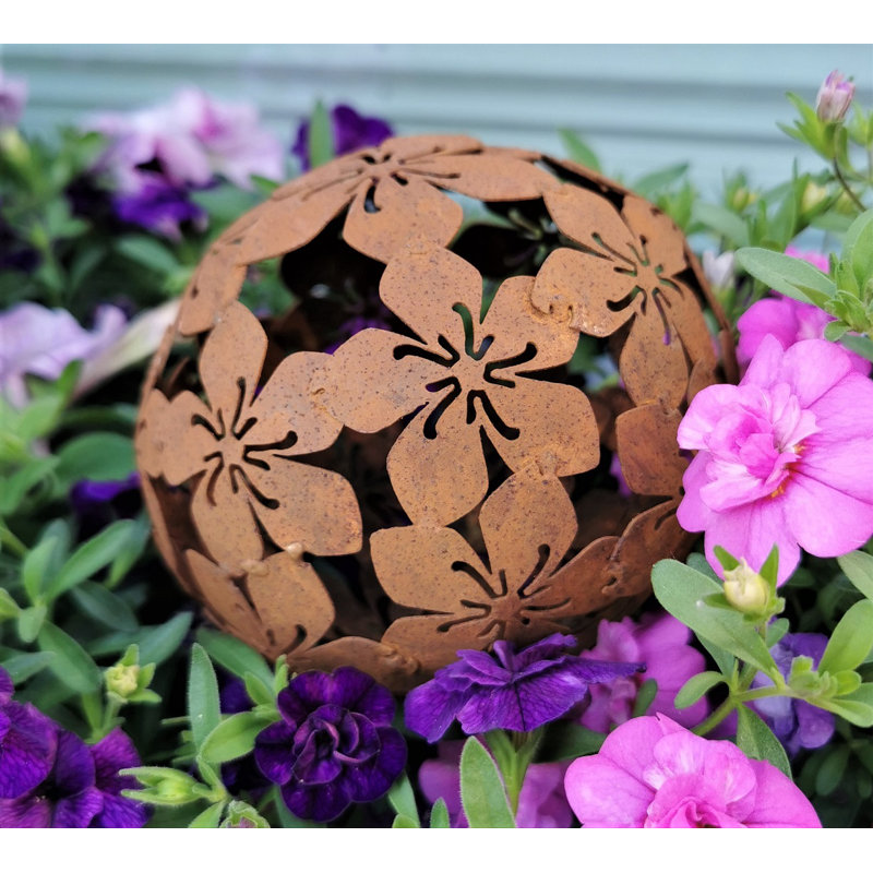 Charro Steel Gazing Ball, 10cm H x 10cm W x 10cm D