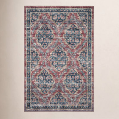 Rifle Paper Co. x Loloi Courtyard Red Area Rug feat. CloudPile