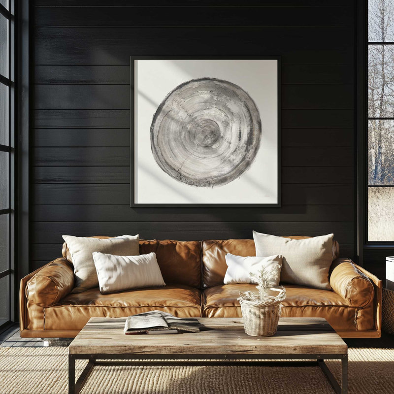 Anneaux du temps IV, reproduction sur toile, H 13,75 po x l 13,75 po, Zinc patiné, Impression encadrée sans passe-partout