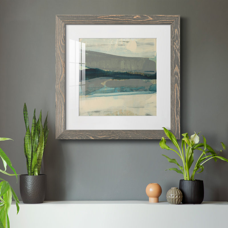 " Coastline Twist II ", White, 17" H x 17" W x 1" D, White