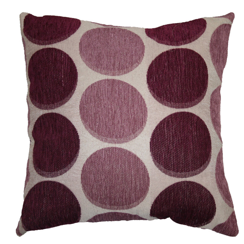 Reichman Polka Dots Reversible Throw Pillow, Lilac