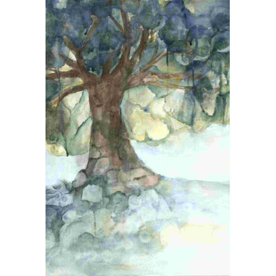 Watercolor Tree 3 - Impression sur toile tendue