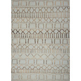 Moroccan Geometric Area Rug in Gray