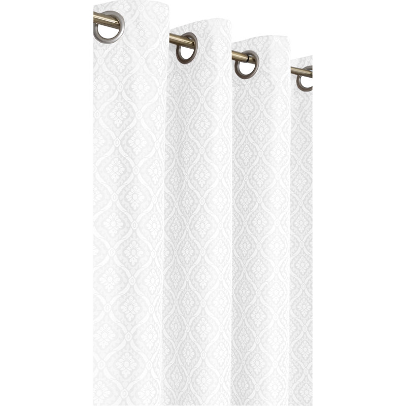 Room Darkening Curtains / Drapes Single Panel, White